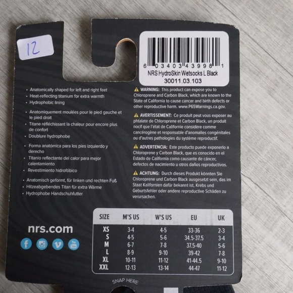 Chausson Néoprène 0,5mm Hydroskin NRS - Picture 2 of 2